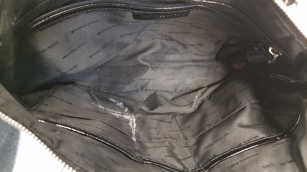 Michael Kors Patent Leather Satchel Black - image 5