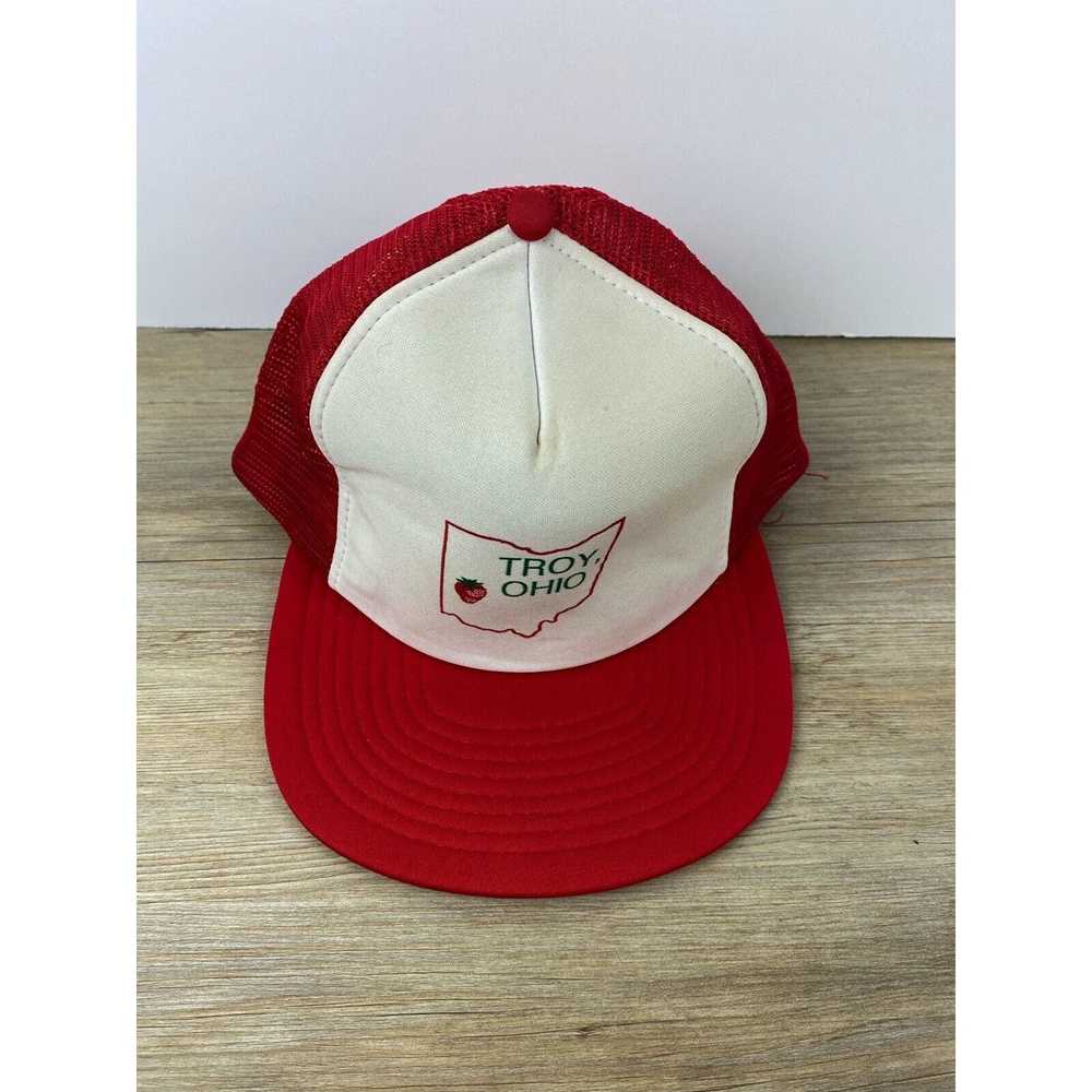 Other Adult Size Troy Ohio Red Snapback Hat Cap O… - image 2