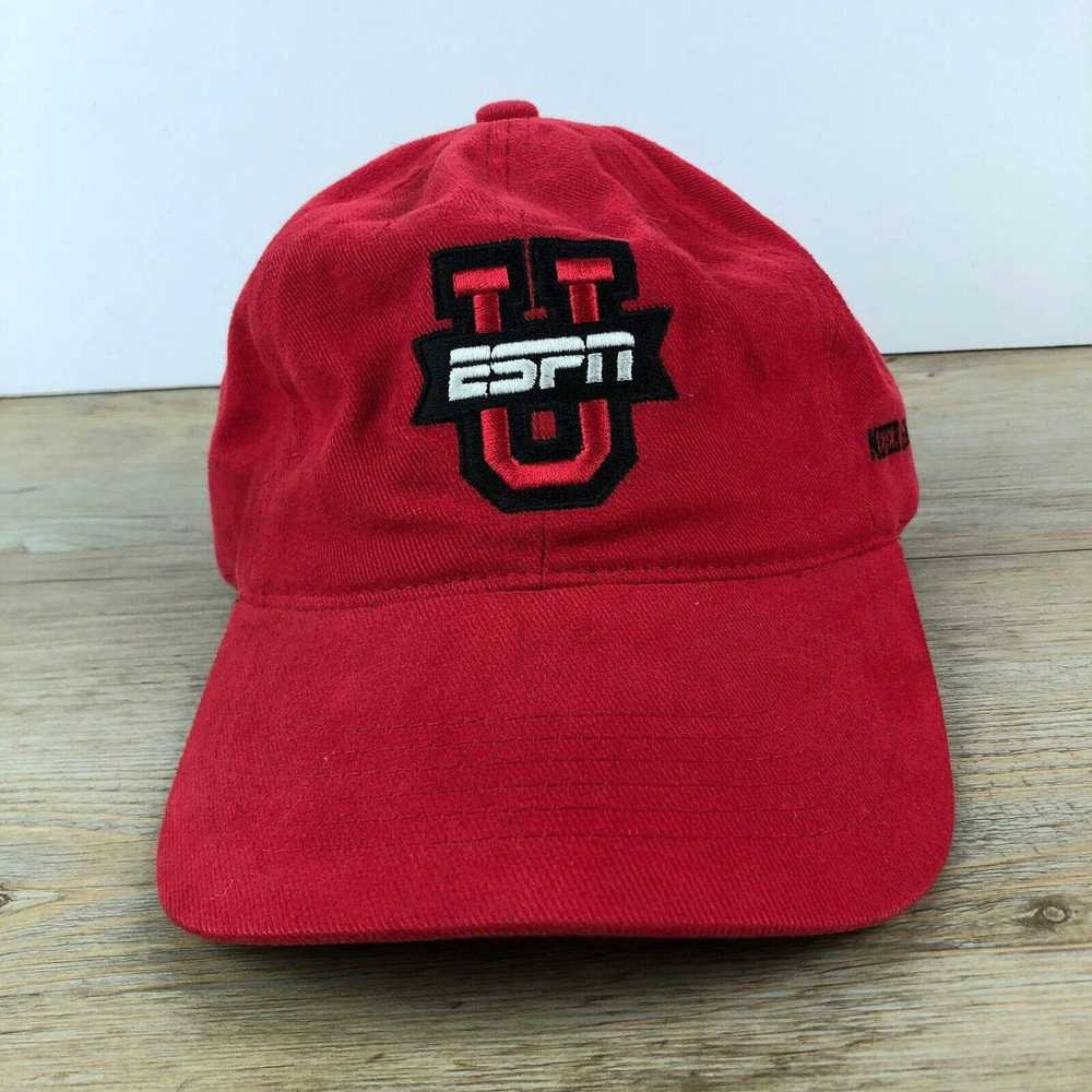 Other ESPNU Hat Sports Red Adjustable Hat Cap - image 1