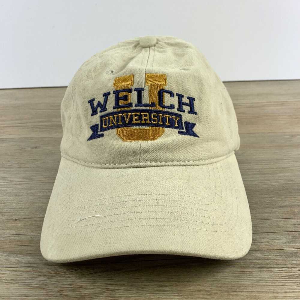 Other Welch University Hat Tan Adjustable Hat Cap - image 1