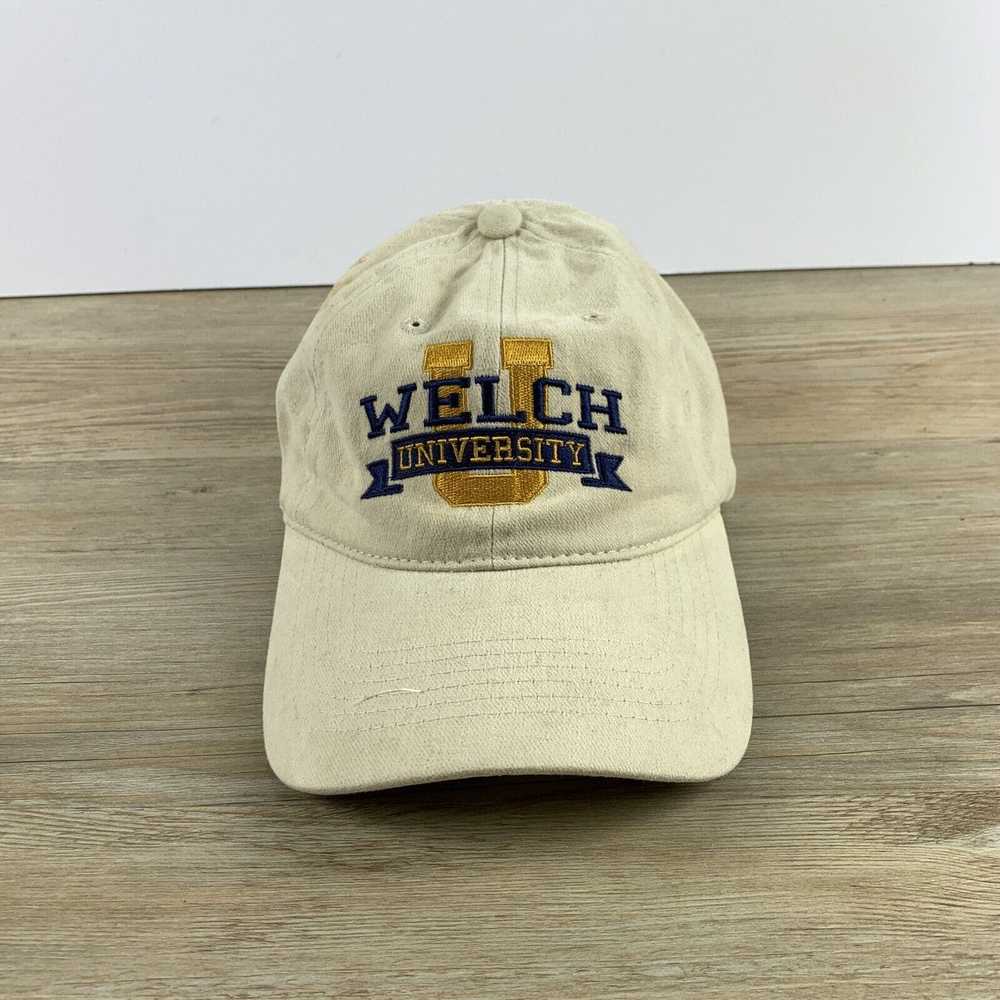 Other Welch University Hat Tan Adjustable Hat Cap - image 2