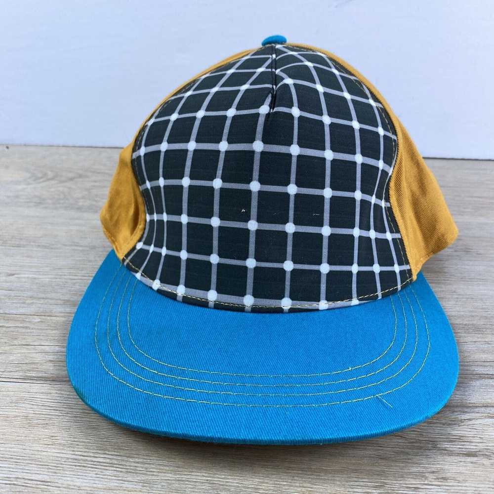 Other Plaid Blue Hat Snapback Hat Cap - image 1