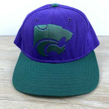Delong Vintage Kansas State Wildcats Hat NCAA Gre… - image 1