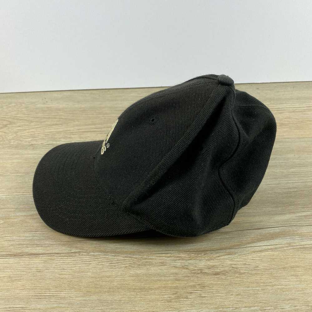 Adidas Adidas Black Hat Size 7 1/8 Fitted Hat Cap - image 3