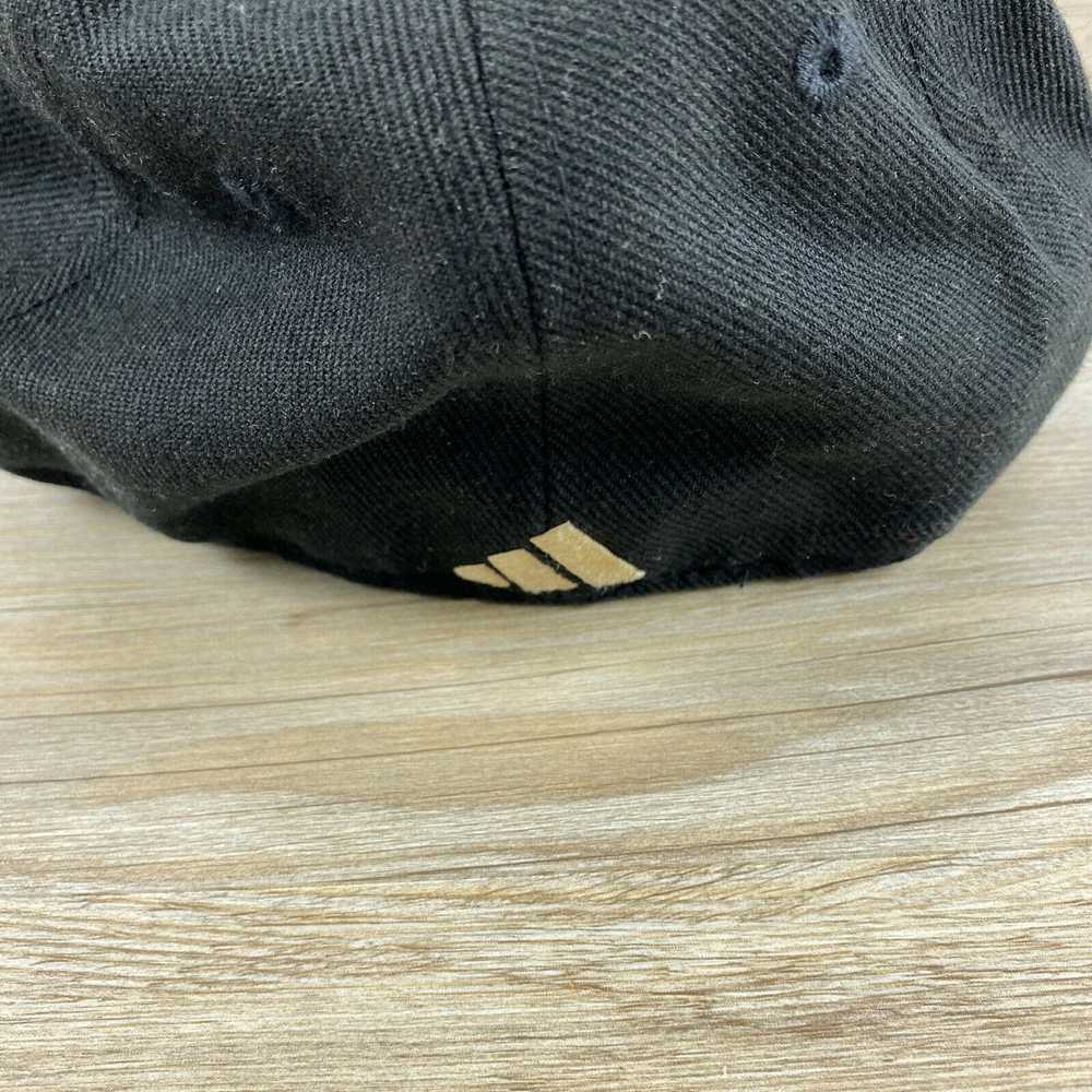 Adidas Adidas Black Hat Size 7 1/8 Fitted Hat Cap - image 5