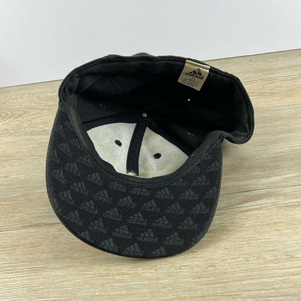 Adidas Adidas Black Hat Size 7 1/8 Fitted Hat Cap - image 7