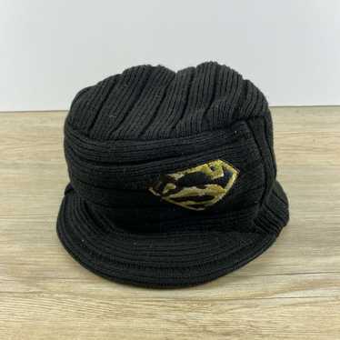Other Superman Hat Black Winter Beanie Adult Size… - image 1