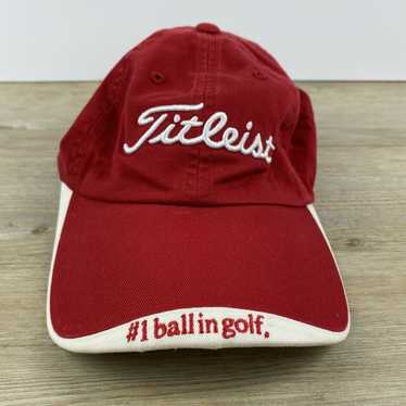 Titleist Red Titleist Hat Adjustable Golf Hat Cap
