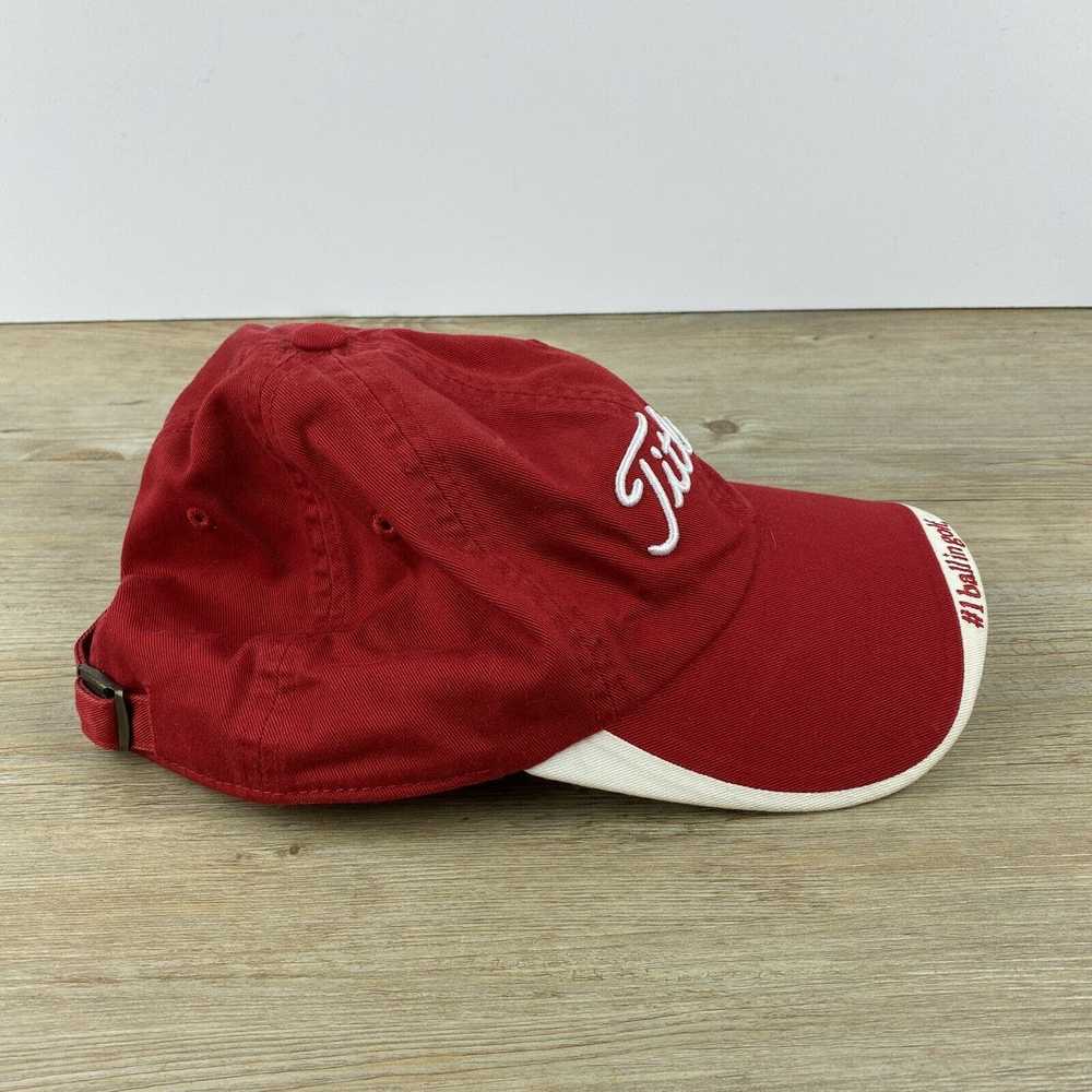 Titleist Red Titleist Hat Adjustable Golf Hat Cap - image 3