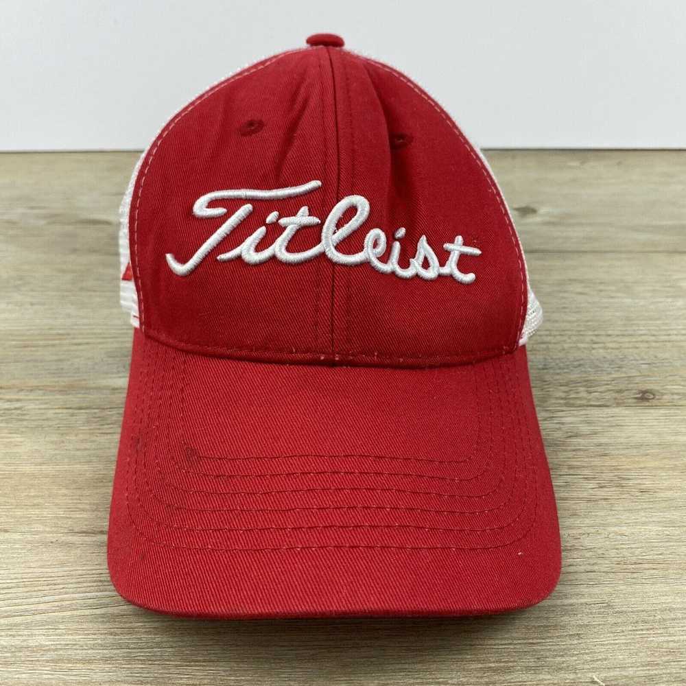 Titleist Red White Titleist Hat Adjustable Golf Hat C… - Gem