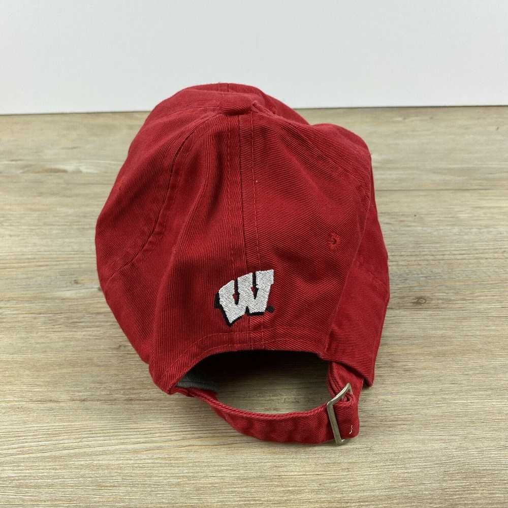 Adidas Wisconsin Badgers Hat NCAA Red Adidas Adju… - image 4