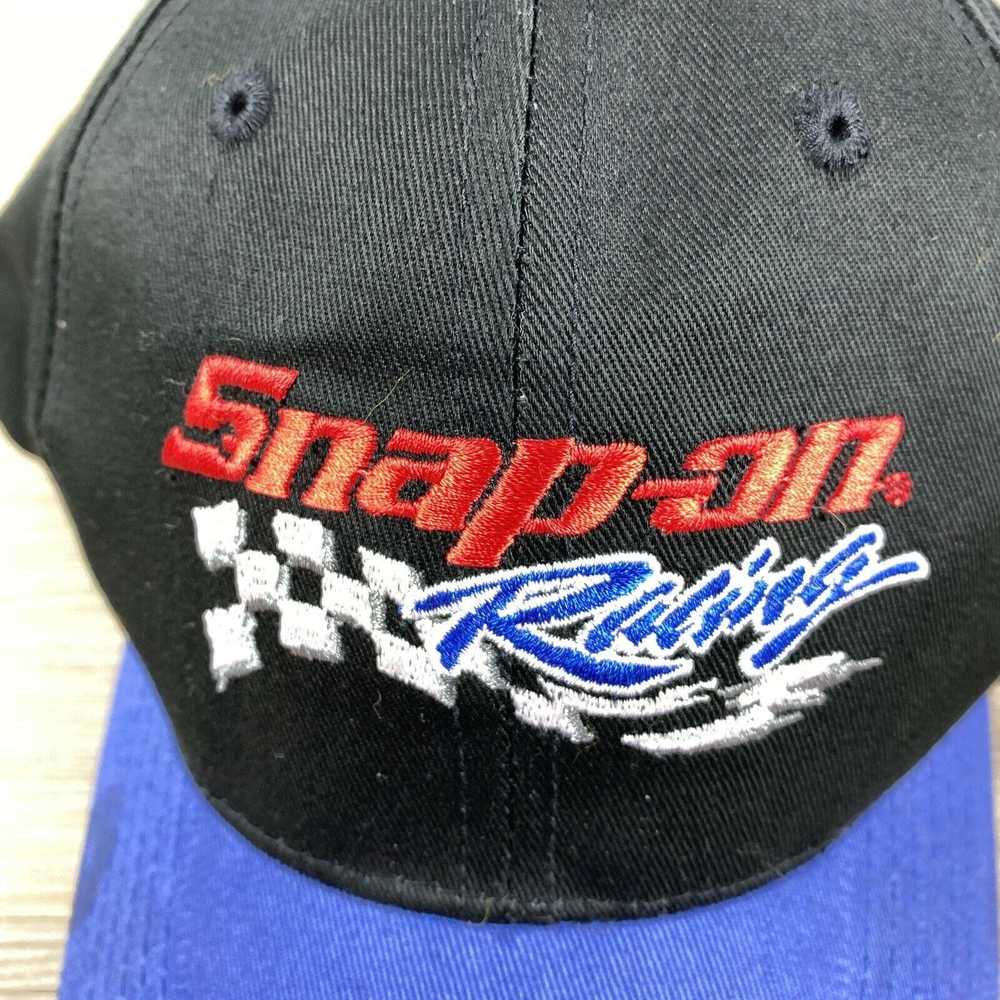 Other Snap On Racing Hat Black Blue Strap Back Ha… - image 7