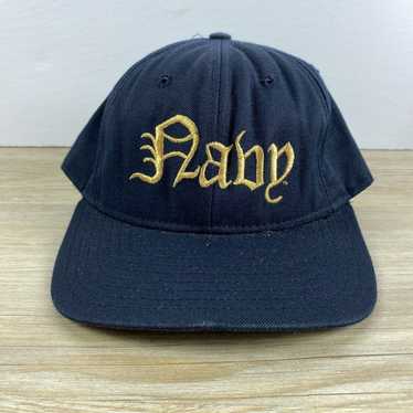 Delong Vintage Navy Midshipmen NCAA Size 7 Fitted… - image 1