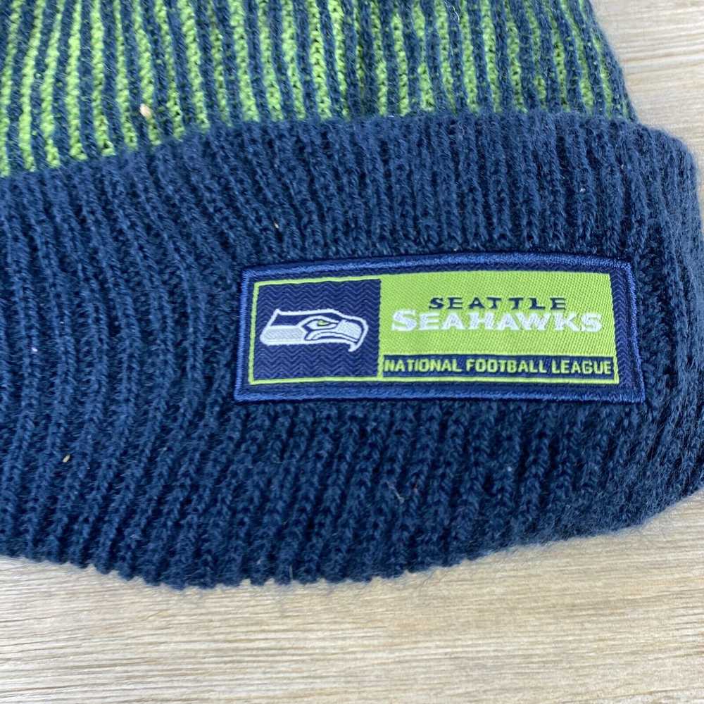 New Era Seattle Seahawks Hat New Era Green Winter… - image 2