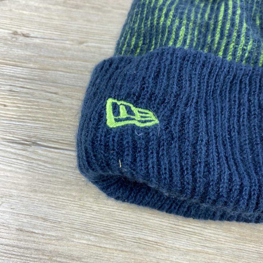 New Era Seattle Seahawks Hat New Era Green Winter… - image 5