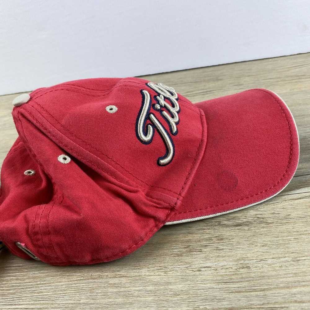 New Era Titleist Golf Red Adjustable Strap Back H… - image 6