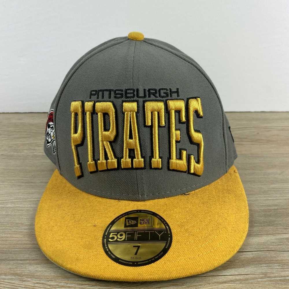 New Era Pittsburgh Pirates Gray Hat MLB Gray Yell… - image 1