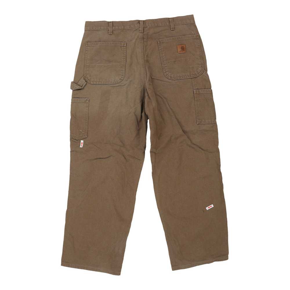 Carhartt Carpenter Trousers - 35W 28L Brown Cotton - image 1