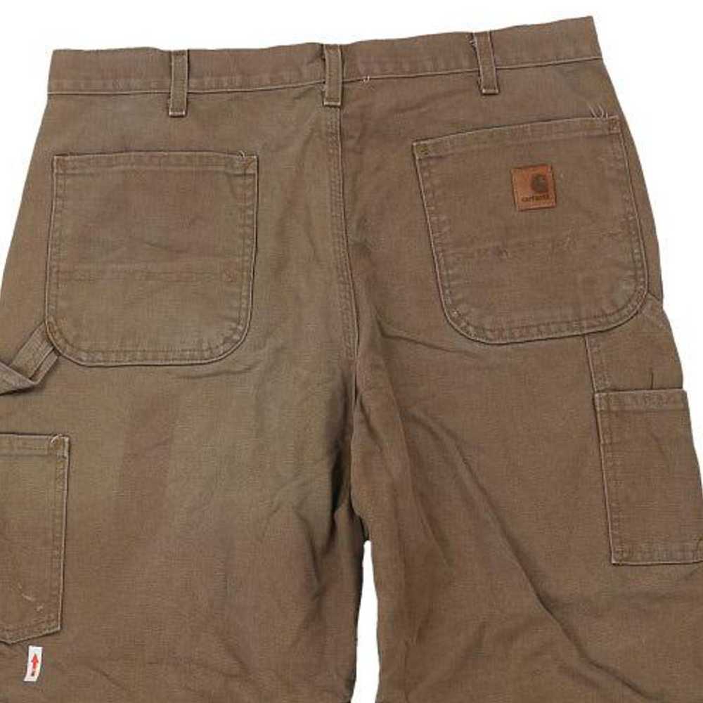 Carhartt Carpenter Trousers - 35W 28L Brown Cotton - image 3