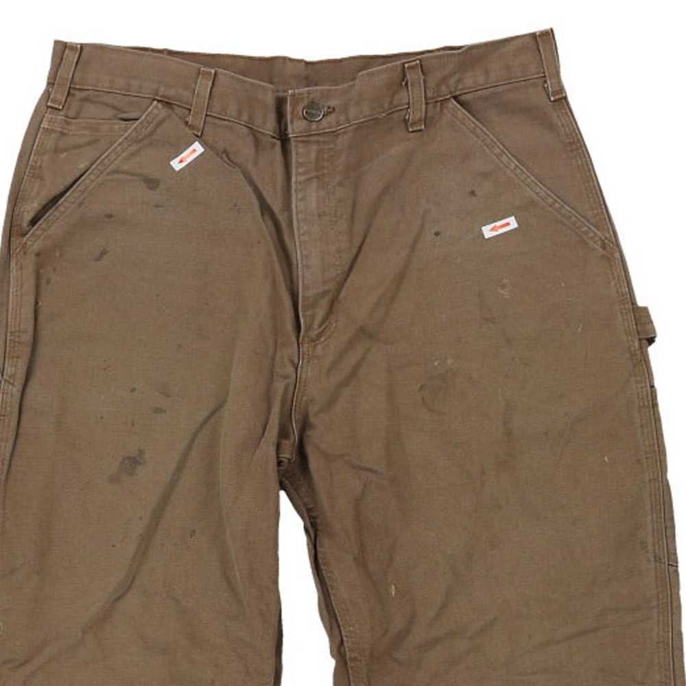 Carhartt Carpenter Trousers - 35W 28L Brown Cotton - image 5