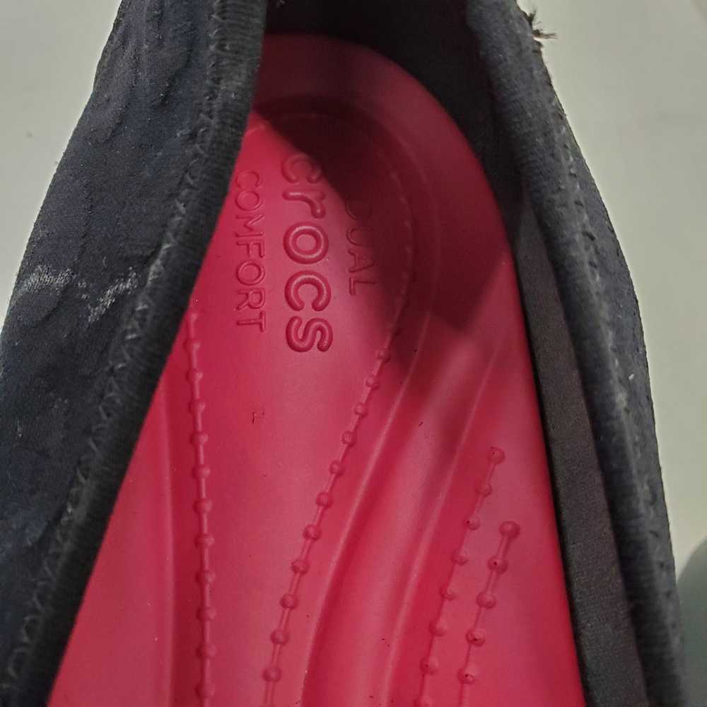 Crocs Black Slip-On Women's Heeled Shoes - image 10