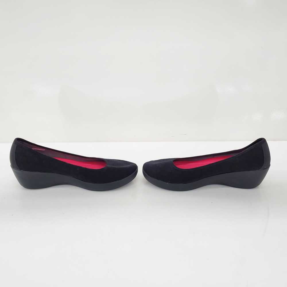 Crocs Black Slip-On Women's Heeled Shoes - image 2