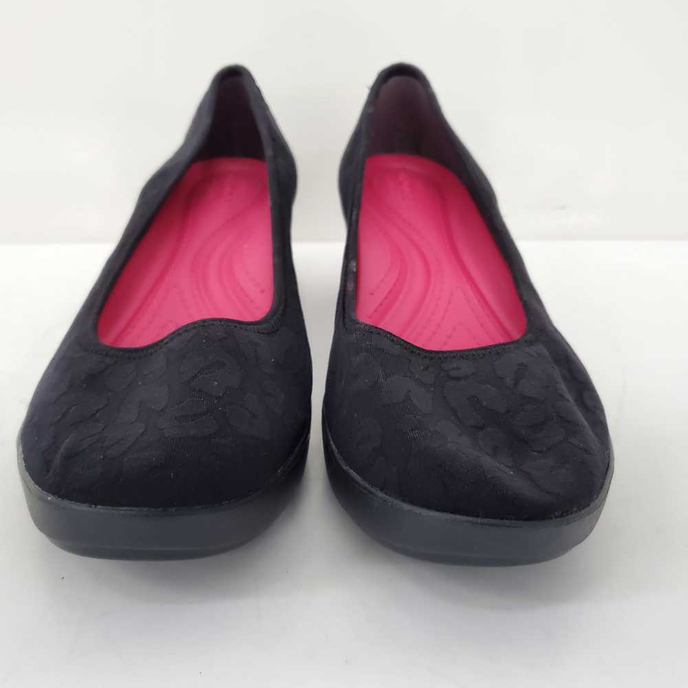 Crocs Black Slip-On Women's Heeled Shoes - image 4