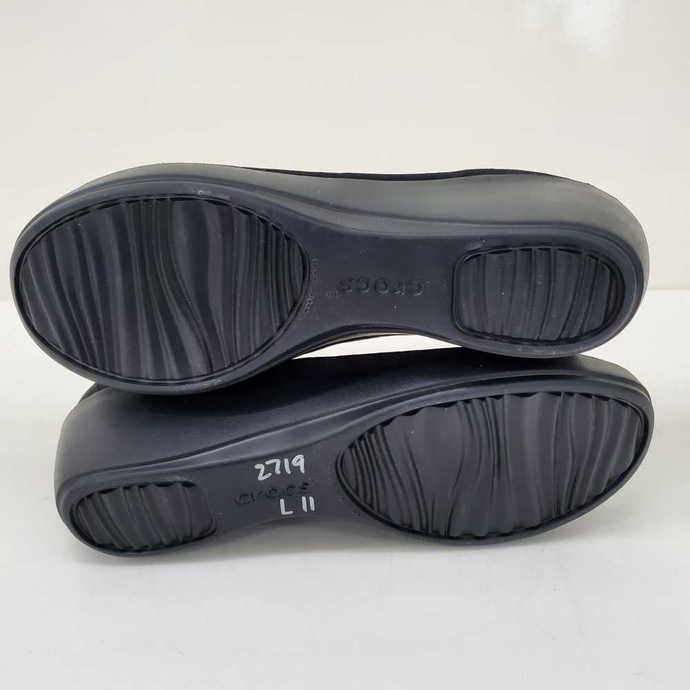 Crocs Black Slip-On Women's Heeled Shoes - image 5