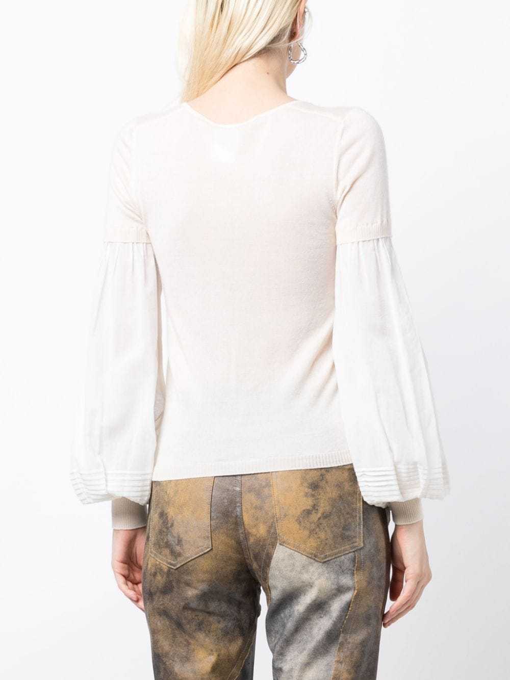 CHANEL Pre-Owned 2003 layered knit top - Neutrals - image 4