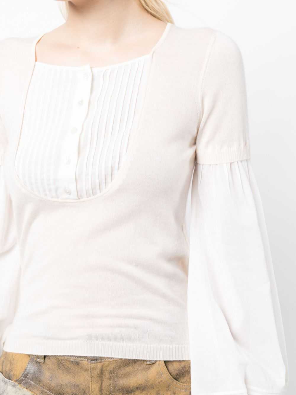 CHANEL Pre-Owned 2003 layered knit top - Neutrals - image 5