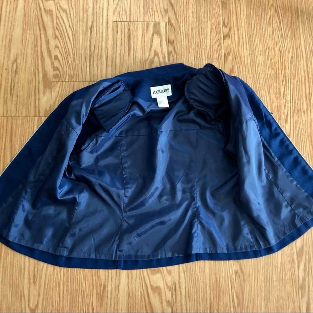 Plaza South Vintage Blue Bomber Jacket Shirt Shac… - image 8