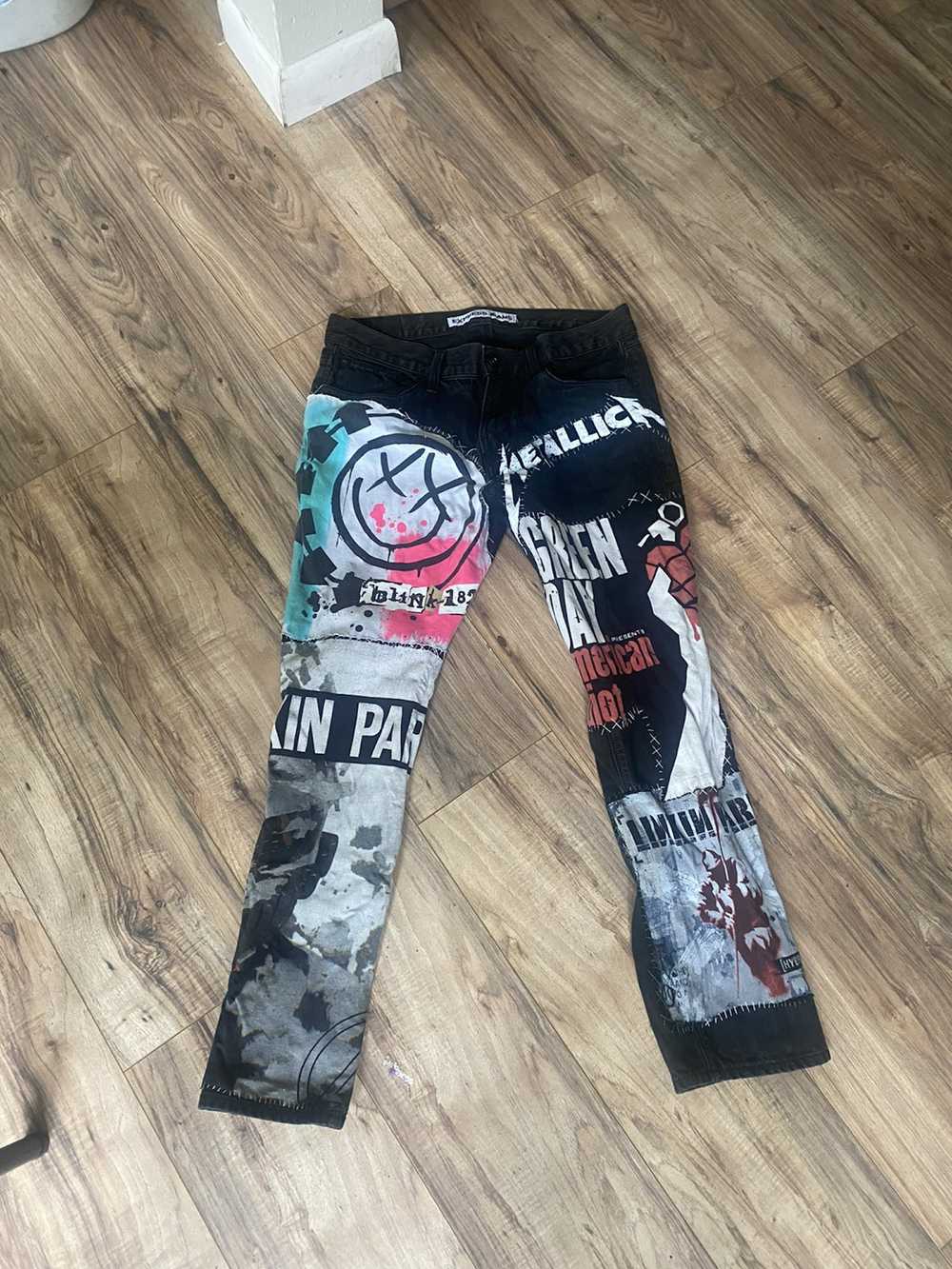 Custom × Streetwear Custom hand stitch jeans - image 3