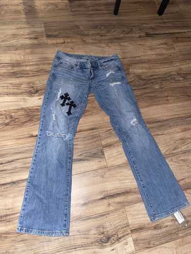 Custom × Streetwear Custom denims with cross