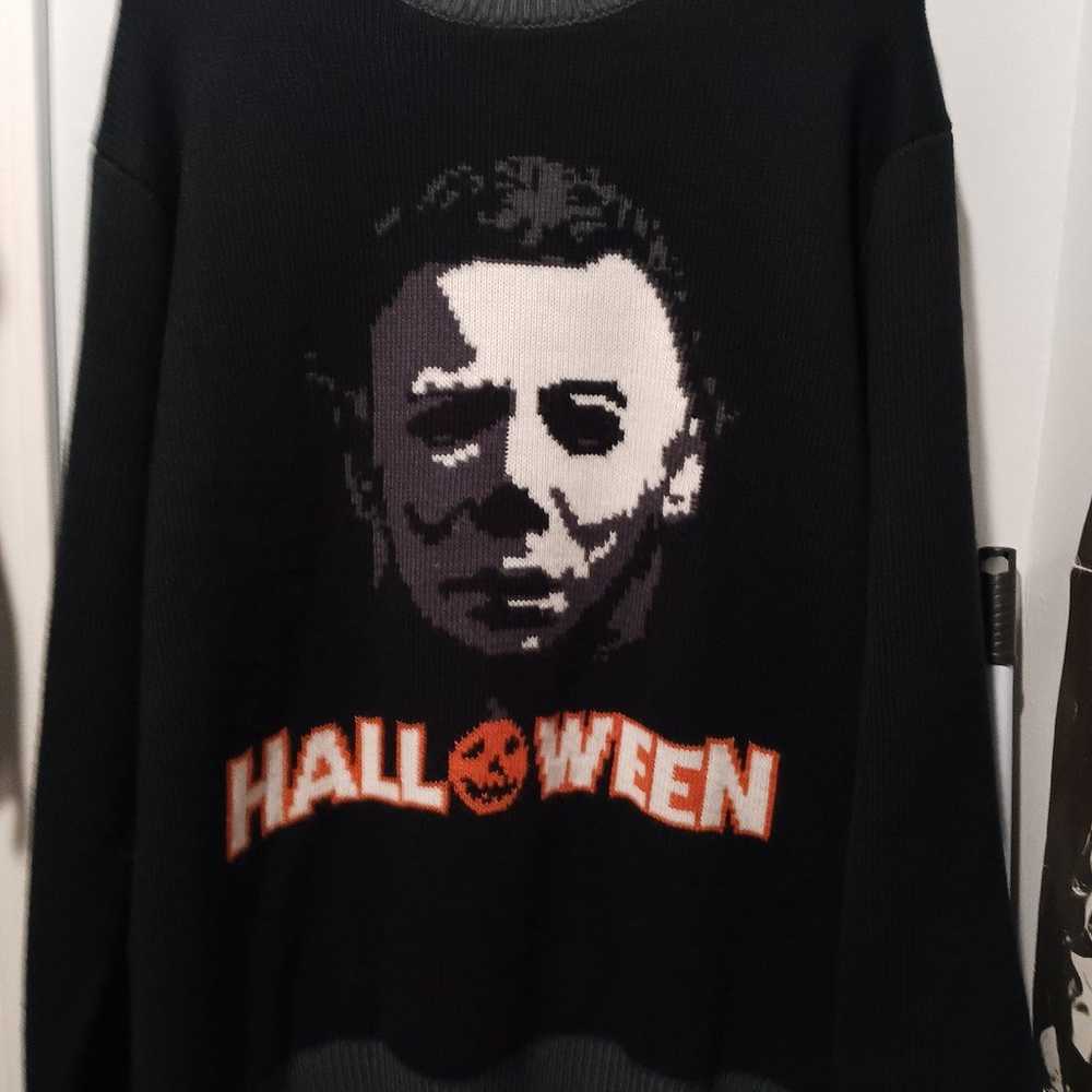 halloween michael myers Christmas Sweater - image 1