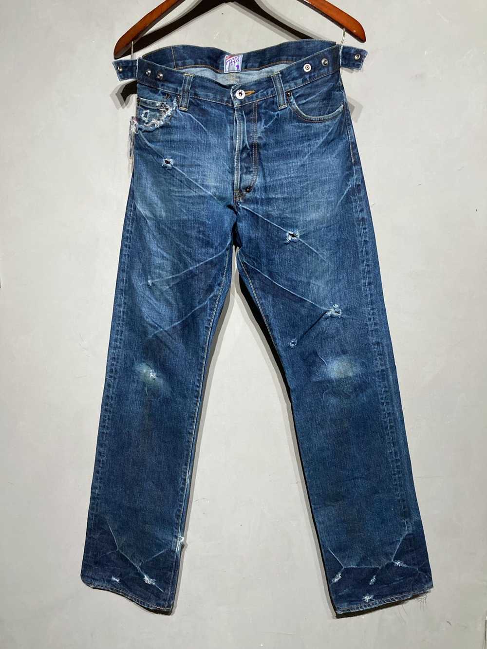 Prps $638 OG JAPANESE INDIGO DARK WASH DISTRESSED… - image 1