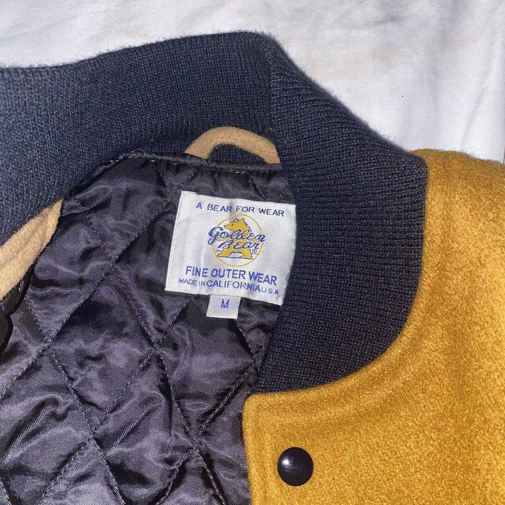 Golden Bear Golden Bear Varsity Jacket Med Wool Q… - image 3