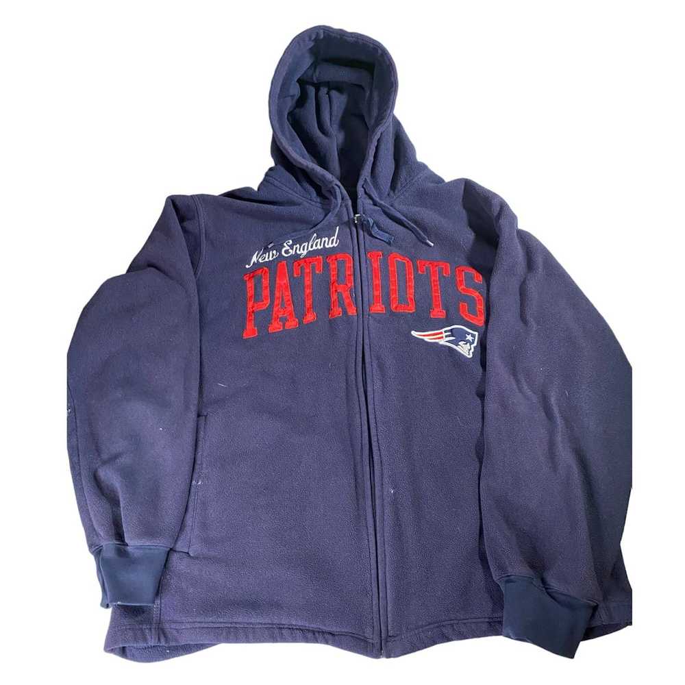 NFL New England Patriots Full Zip Hoodie Blue Men… - image 1