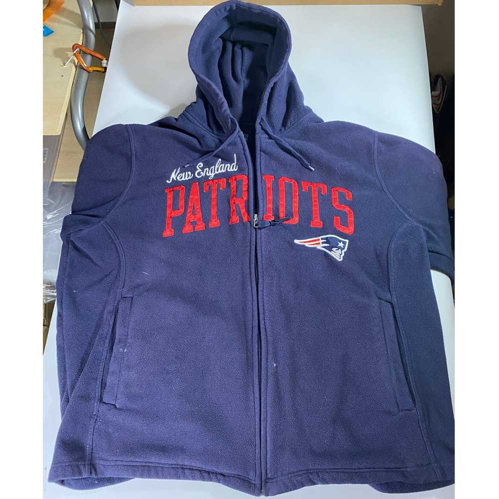 NFL New England Patriots Full Zip Hoodie Blue Men… - image 4