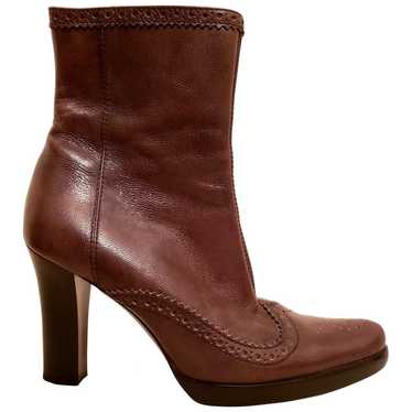 Hugo Boss Brown Leather Boots