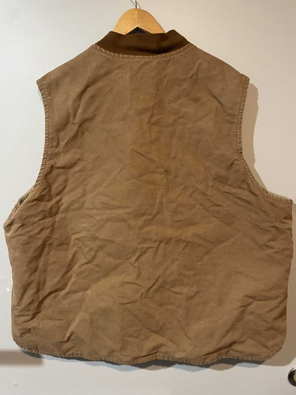 Carhartt Vintage Distressed Brown Carhartt Vest - image 2