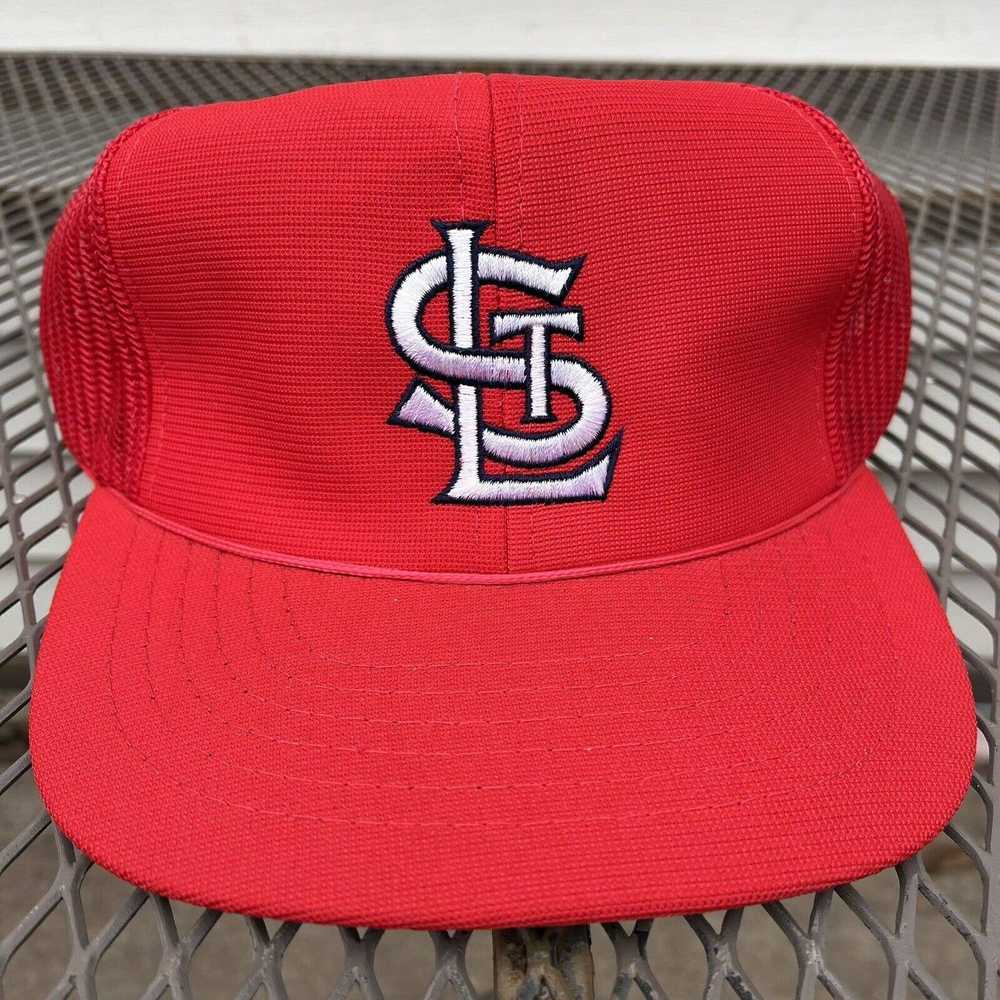 Other Vintage St Louis Cardinals Hat Trucker Red … - image 1