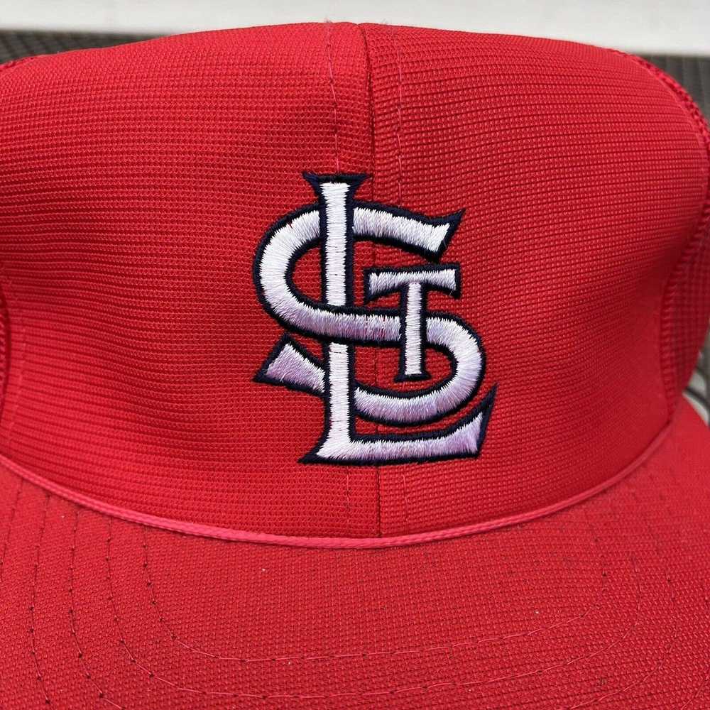 Other Vintage St Louis Cardinals Hat Trucker Red … - image 2