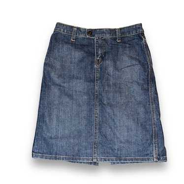 Gap Vintage Y2K Gap denim back slit skirt - image 1