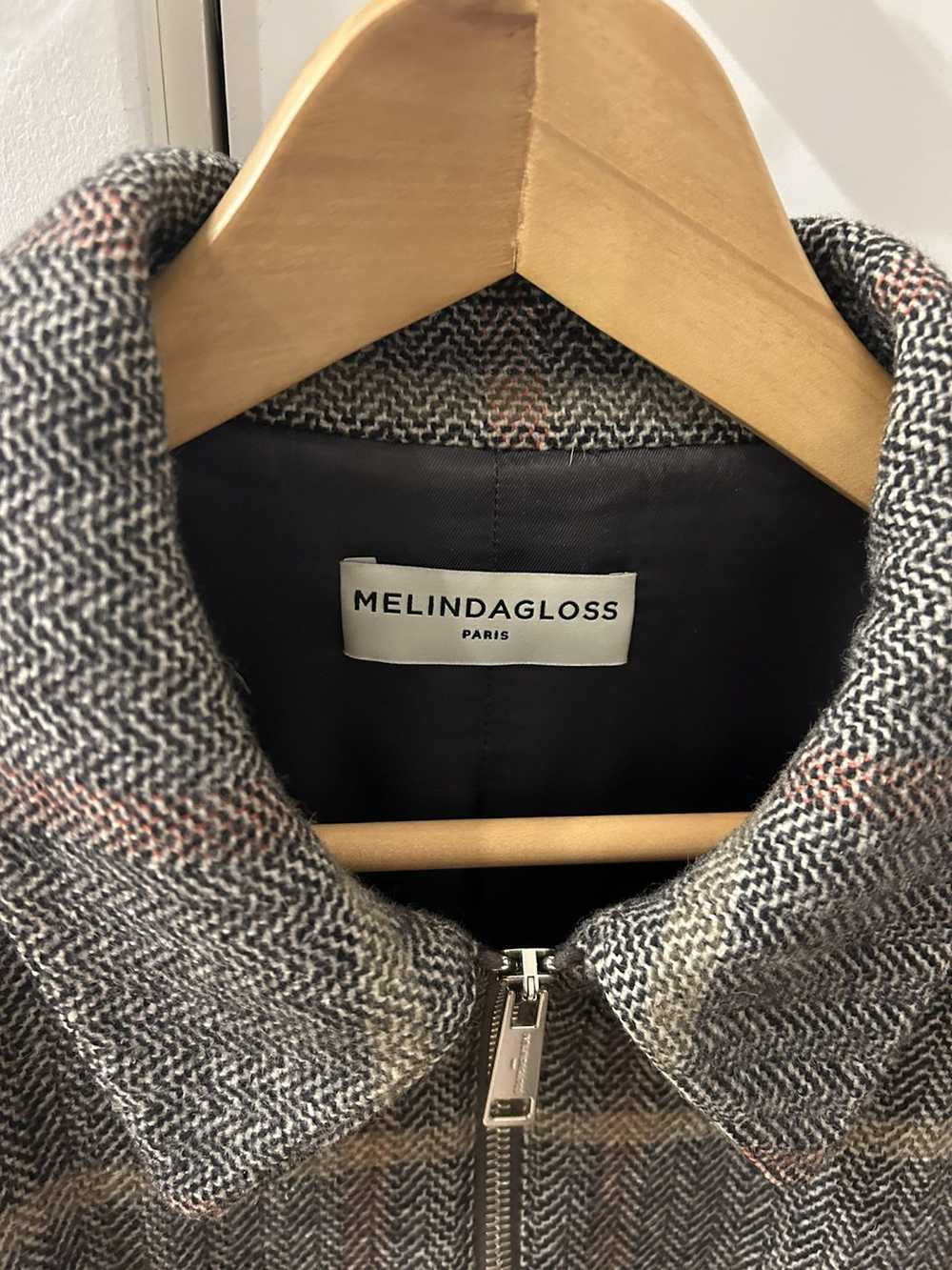 Melindagloss Melindagloss Grey Checked Tweed Jack… - image 3
