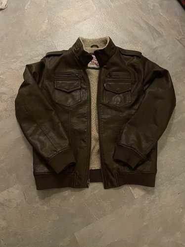 Levi's × Vintage Levis Brown Leather Jacket