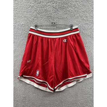 Rare Vintage Champion C9 Basketball Dazzle Shorts Soft Maroon Red