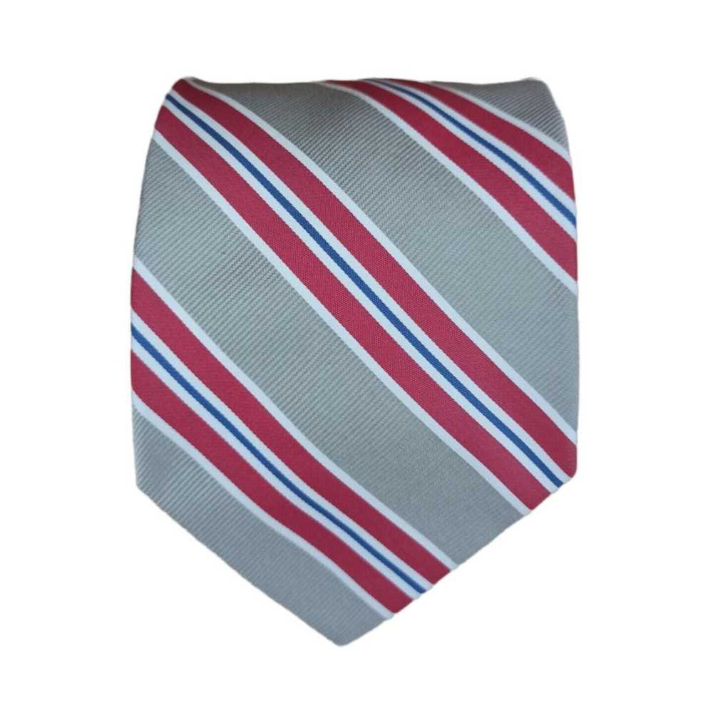 Breuer BREUER Striped Silk Tie HANDMADE ITALY 57"… - image 1