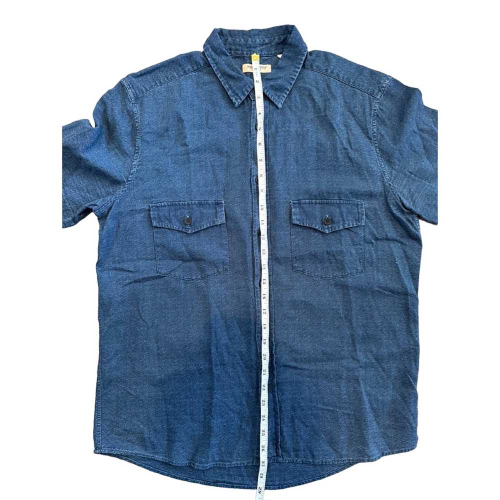 Levi's Levis Indigo Chambray Short Sleeve Shirt M… - image 5