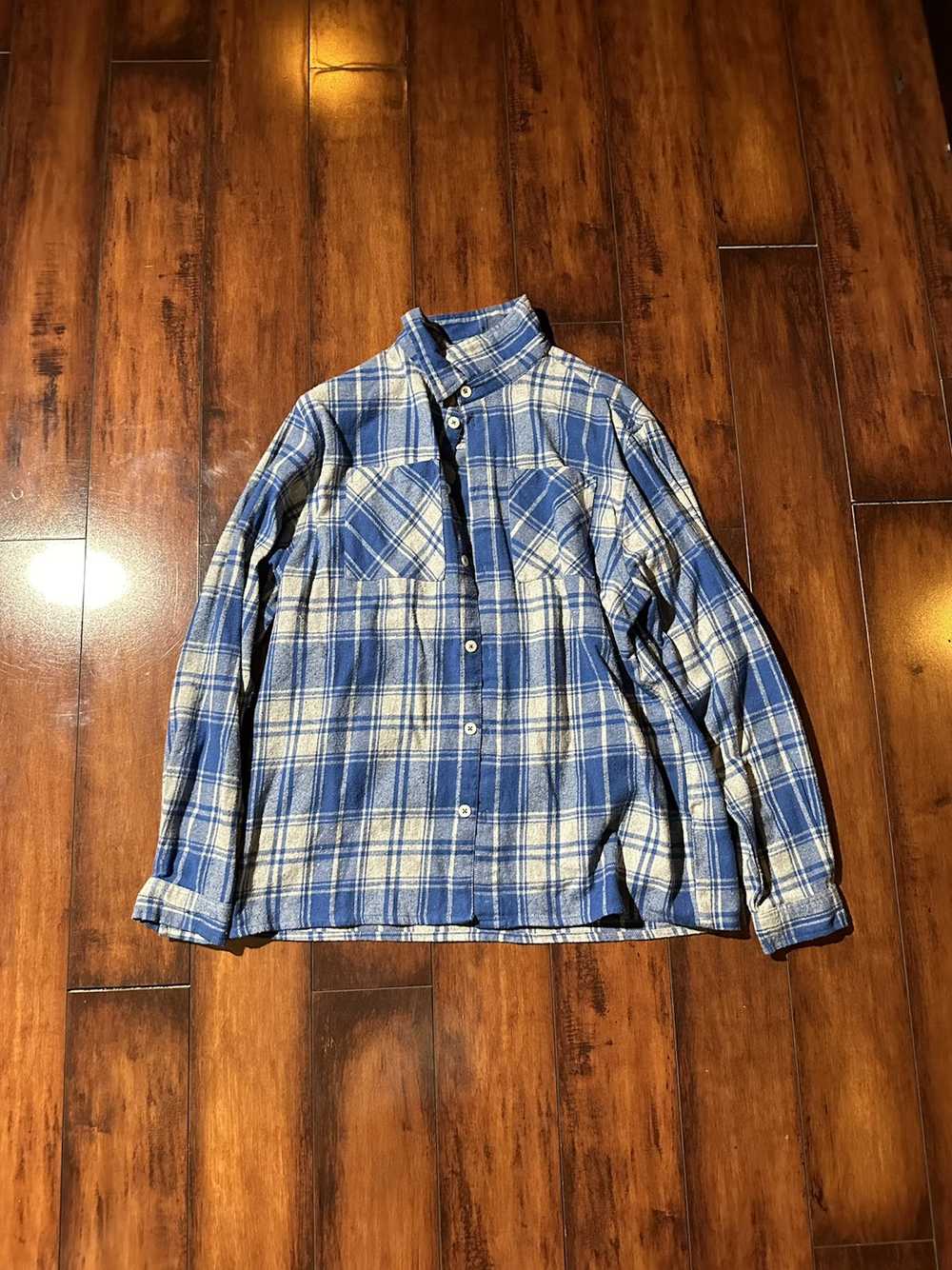 Boohoo BoohooMan Blue Flannel - image 1