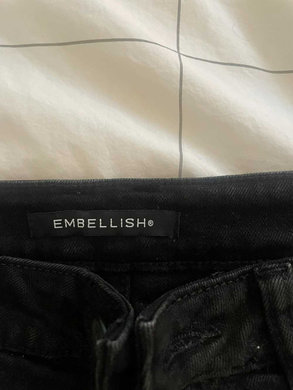 Embellish Embellish Skinny Sunny Biker Denim Blac… - image 6